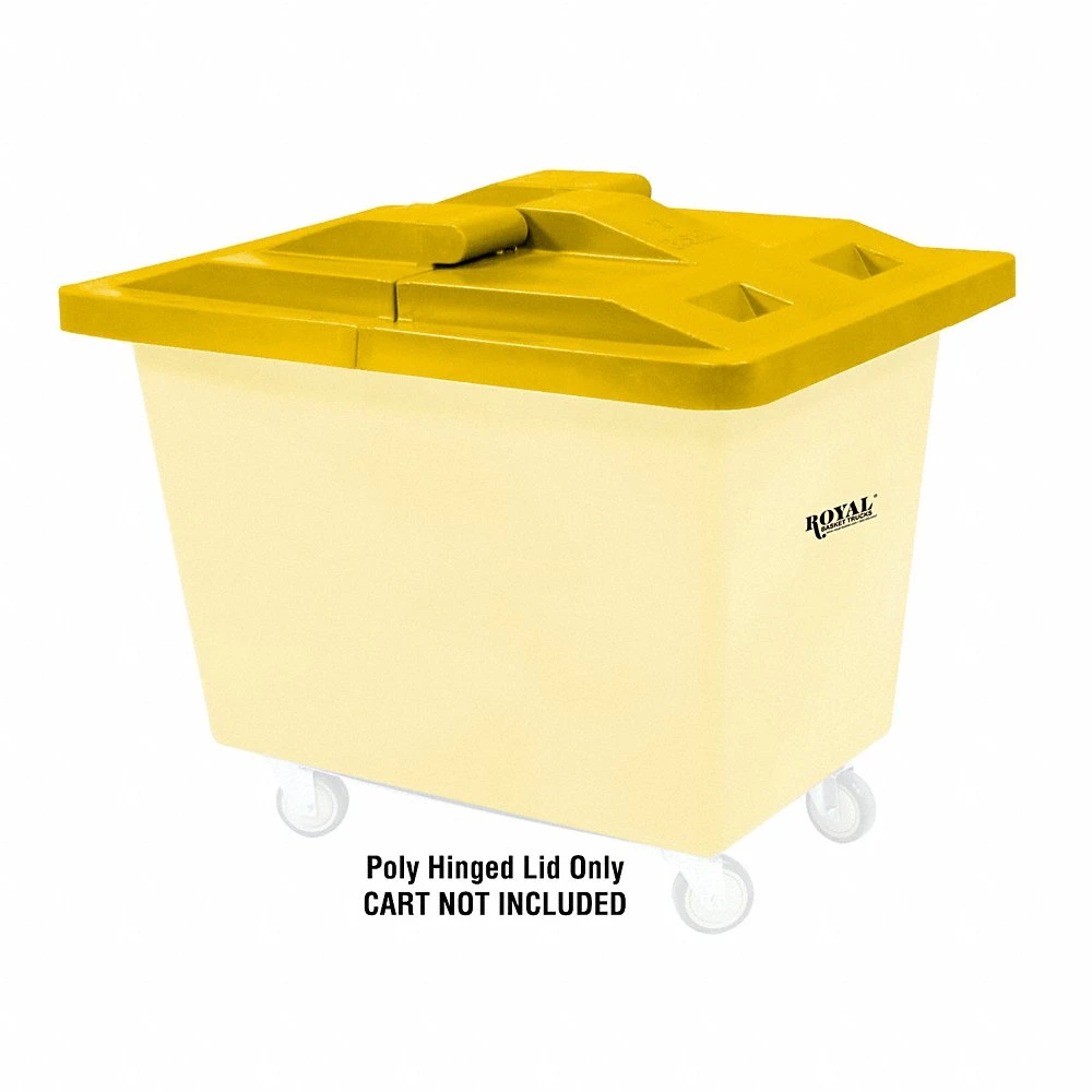 Hinged Truck Lid, 38 Inch Length, 5 Inch Height, Yellow