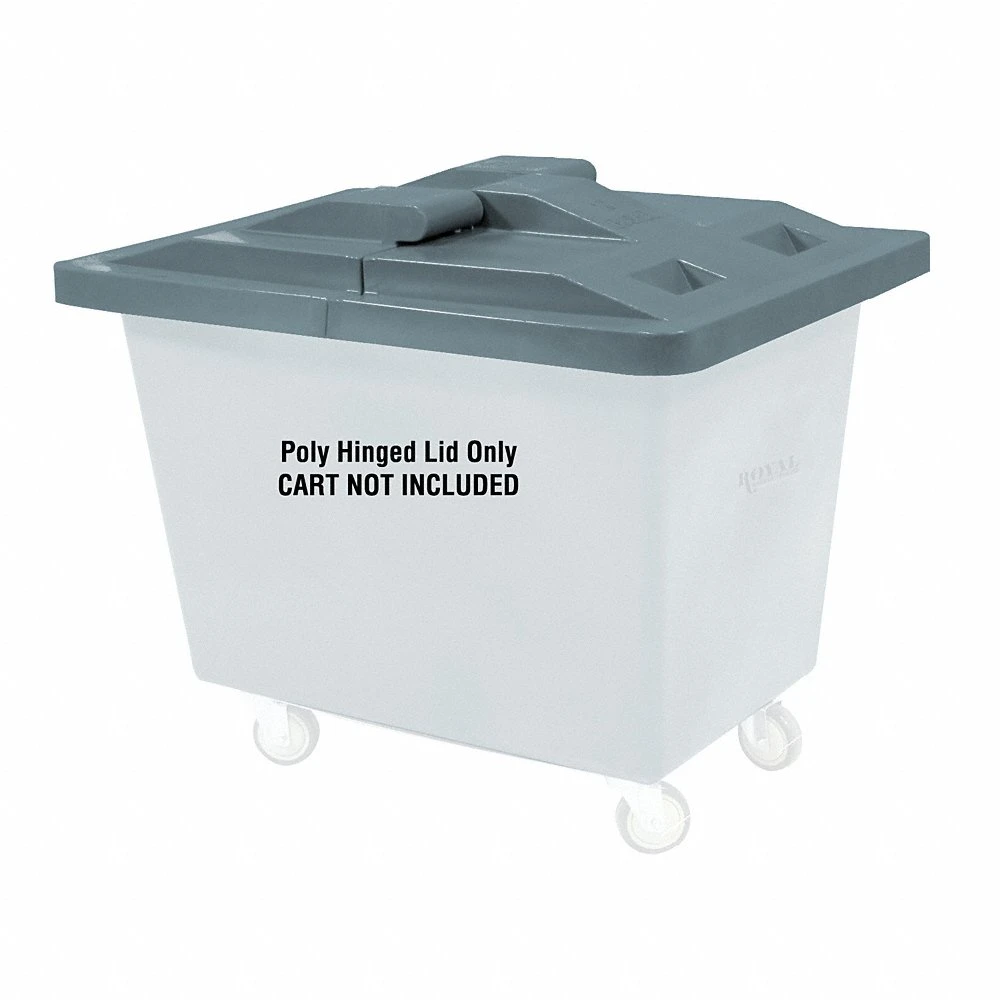 Hinged Truck Lid, 44 Inch Length, 5 Inch Height, Gray