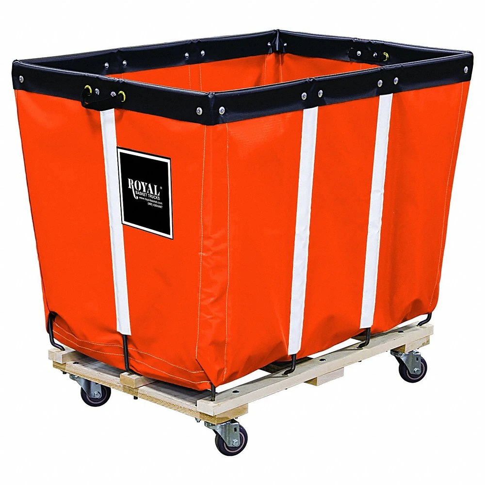 Basket Truck, Vinyl Liner, Orange, 4 Swivel, Corner, 12 bu Truck Capacity
