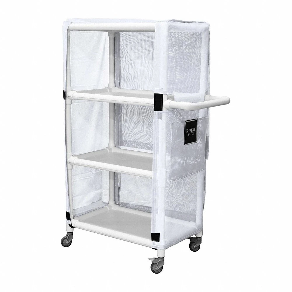PVC Linen Cart, 600 lb Capacity, 32 Inch Length