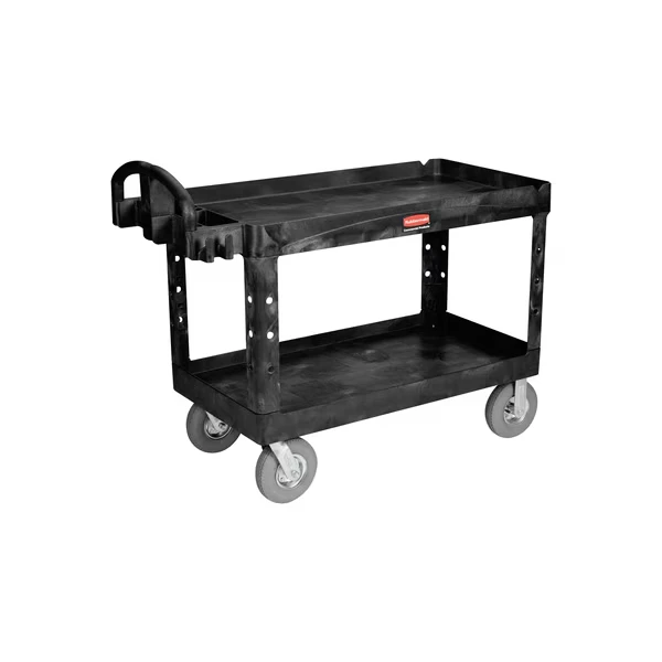 Rubbermaid Utility Cart, 54 Inch x 25 Inch x 33 Inch Size, Black, 1/Each