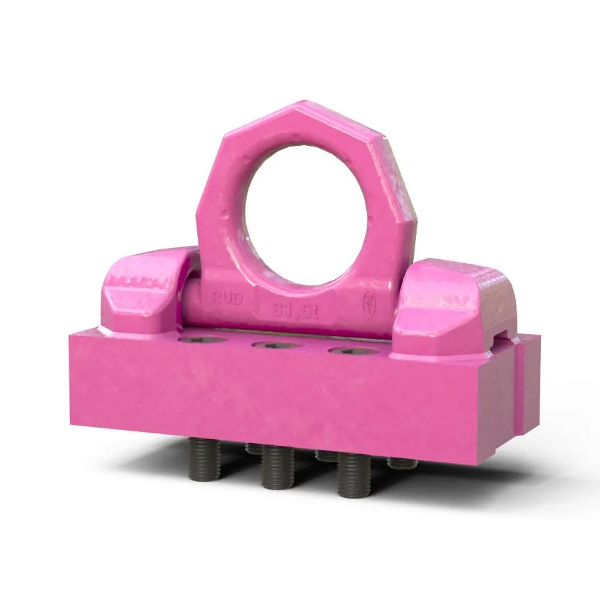 RUD CHAIN 7909951 Load Ring, M36 Nominal Size, 430 mm Pitch, Welded On Boltable Plate | CY3JYQ