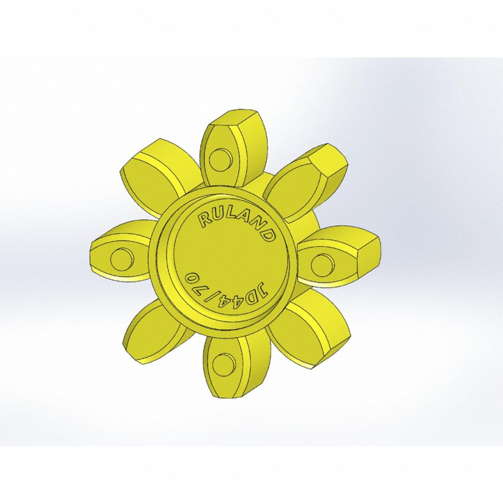 Jaw Coupling Spider, JC44/JCC44/MJC70/MJCC70 Coupling Size, 0.476 HP, 92A