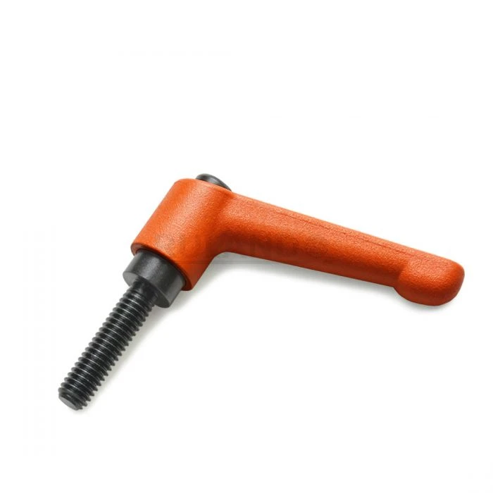 Adjustable Clamping Handle, With 45mm Handle, 1/4X20 Threaded Stud, 20mm Stud Length