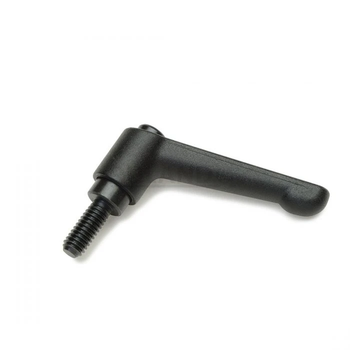Adjustable Clamping Handle, With 45mm Handle, M5 Threaded Stud, 20mm Stud Length