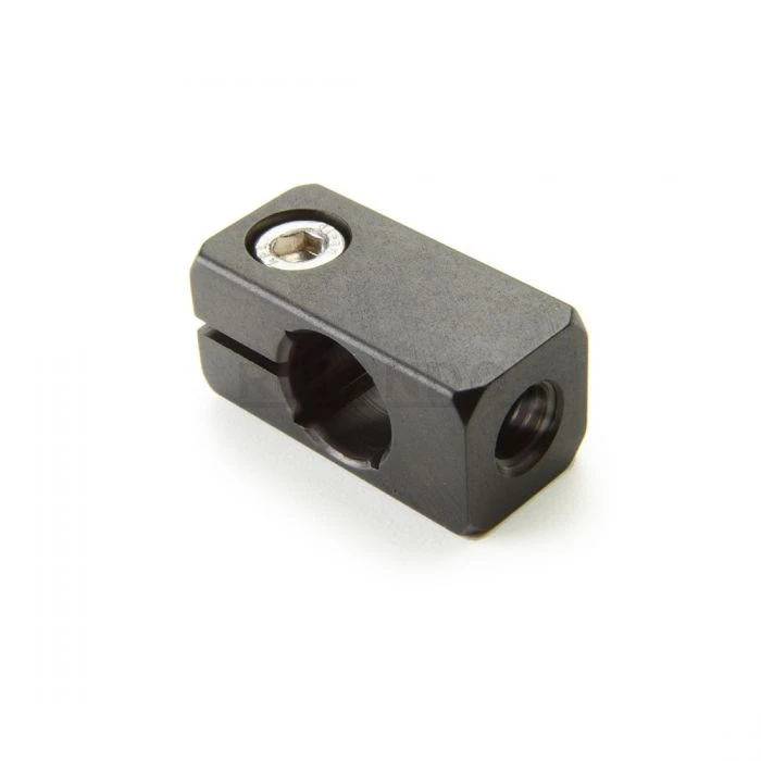 Thru Hole 8mm, Thread M5, L 25mm, Black Anodized Aluminum