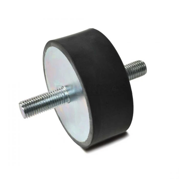Vibration Isolation Mount, 125mm O.D., M16 Threaded Stud, 41mm Stud Lengths, 55mm Height