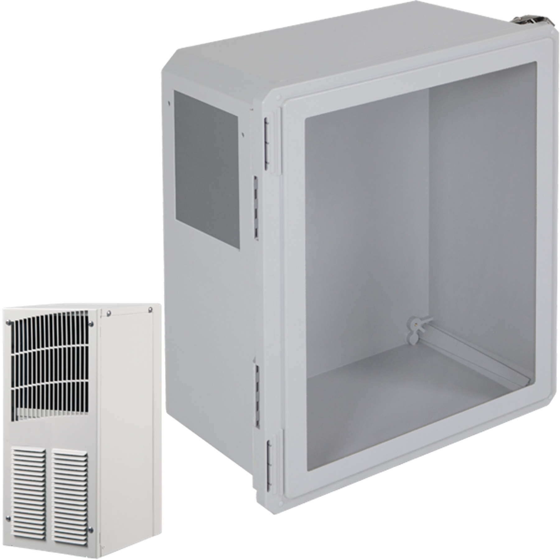 Fiberglass Enclosure With A/C And Heat, 20 x 16 x 10 Inch Size, With Window