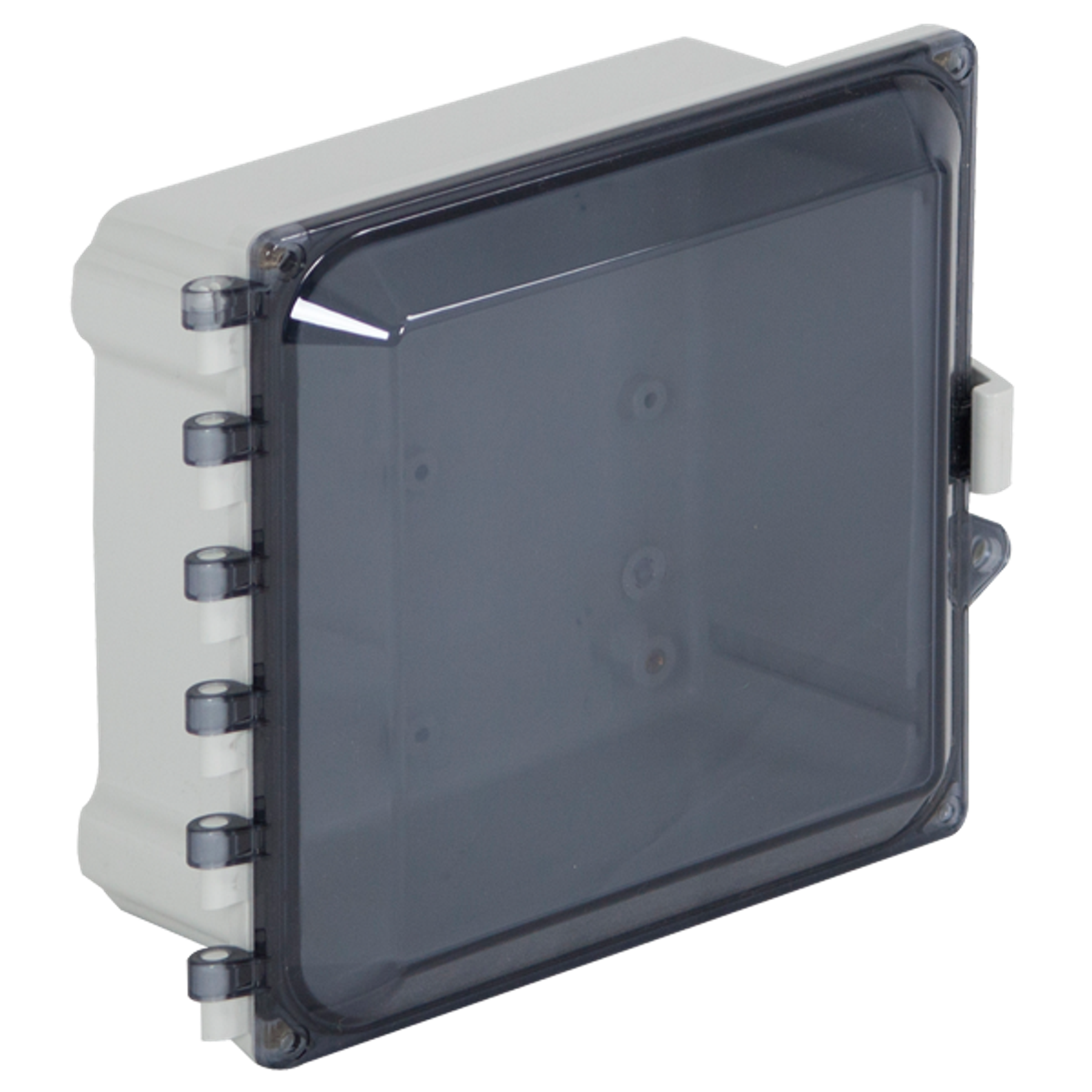 Polycarbonate Enclosure, 8 x 8 x 5 Inch Size, Tinted