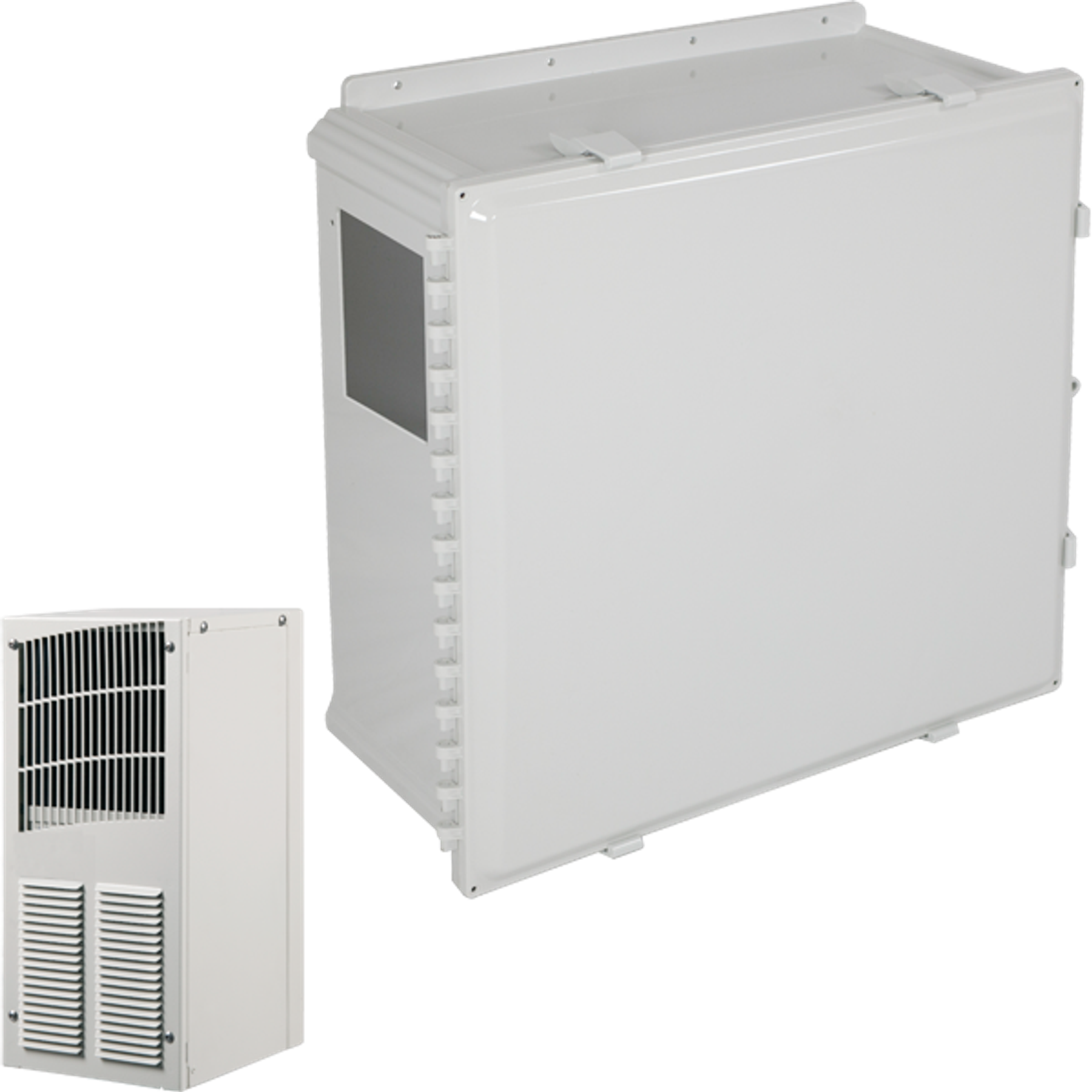 Poycarbonate Enclosure, With A/C And Heat, 24 x 24 x 10 Inch Size, Opaque