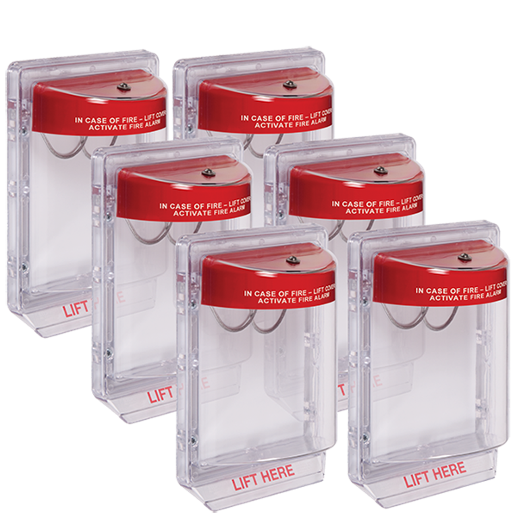 Fire Alarm, Without Horn, Red Horn Housing