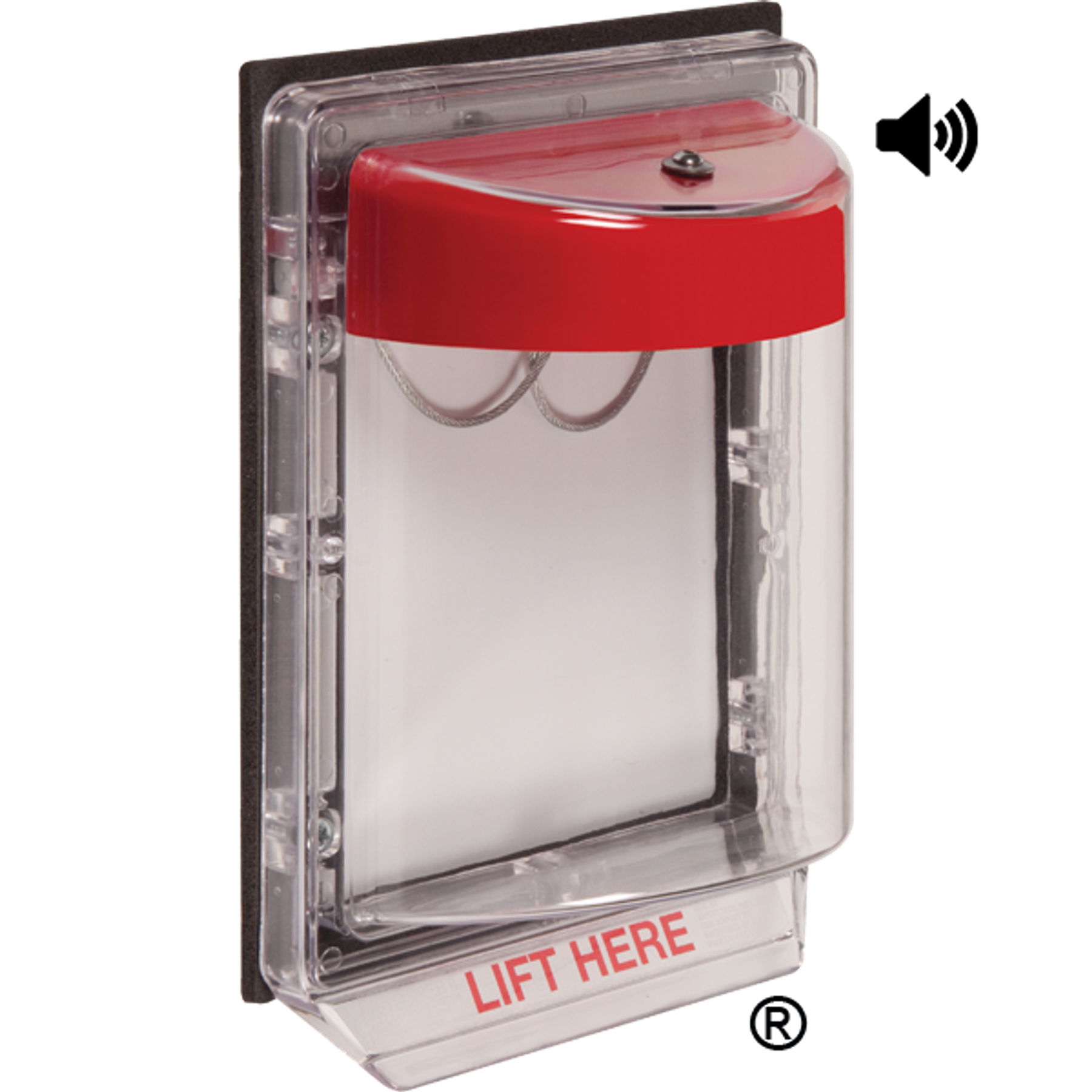 Fire Alarm, With Horn, Indoor/Outdoor, Red Horn Housing