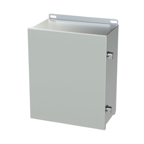 SAGINAW SCE-12106CHNFSS Enclosure, 12 x 10 x 6 Inch Size, Wall Mount, 304 Stainless Steel, #4 Brush Finish | CV6QEA