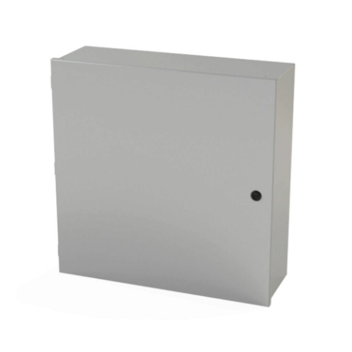 SAGINAW SCE-24N2408LP Enclosure, 24 x 24 x 8 Inch Size, Wall Mount, Carbon Steel, Ansi 61 Gray | CV6QXC