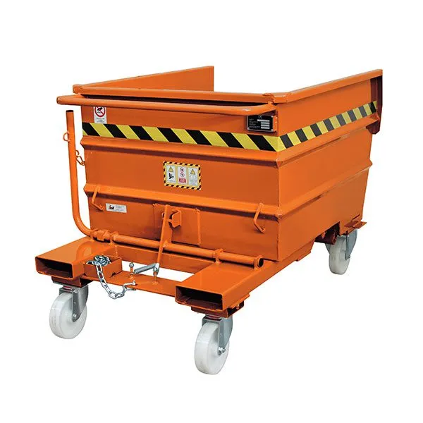 Skip Tilting Container, 490 L, Blue