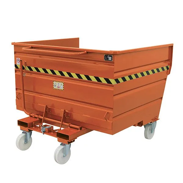 Skip Tilting Container, 1610 L, Orange