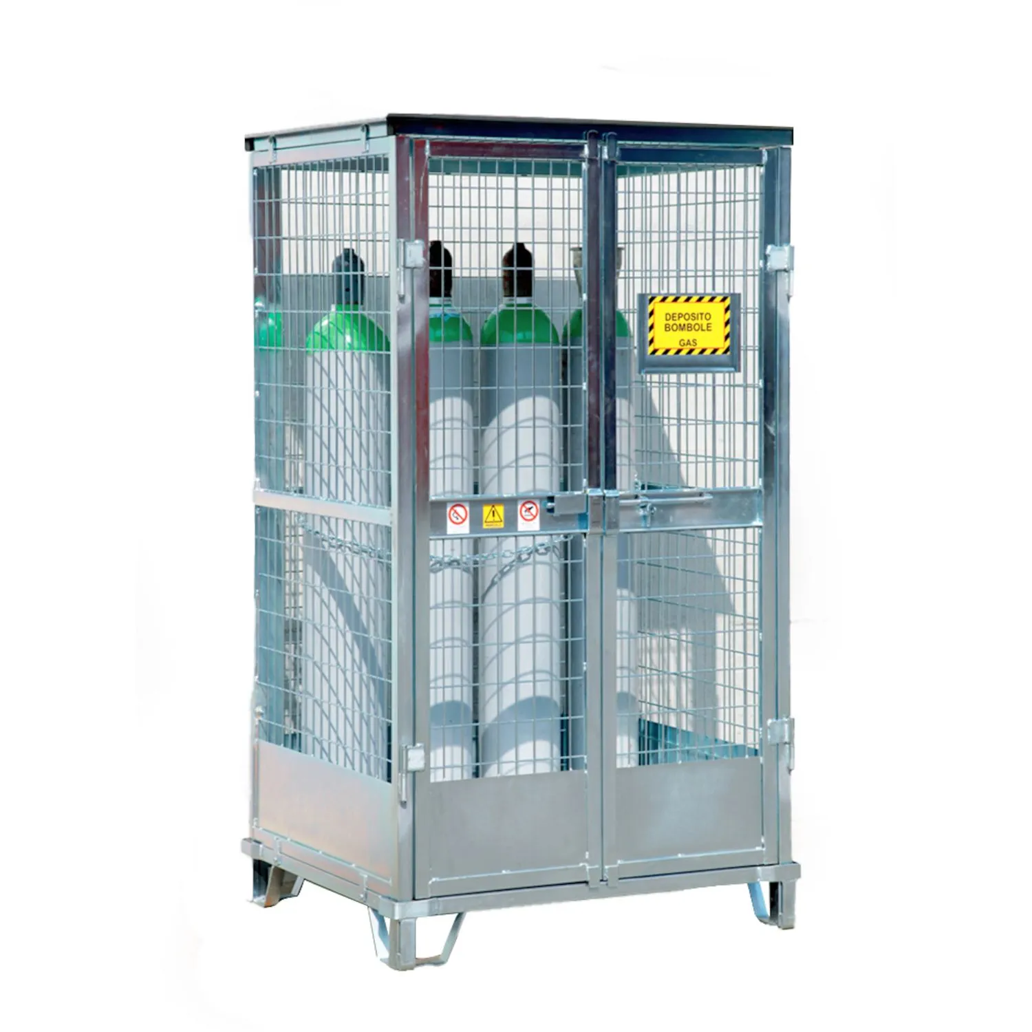 Gas Cylinder Cage, Flat Pack With Base