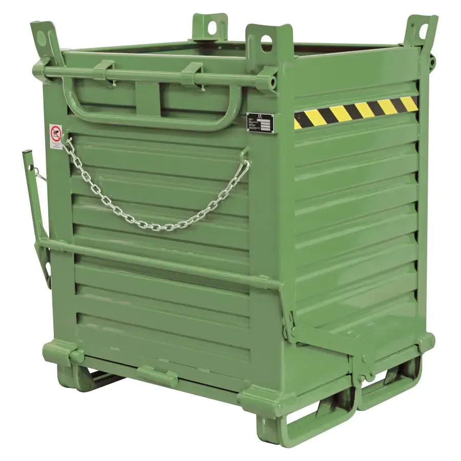 Bottom Container, Double Openable, Green