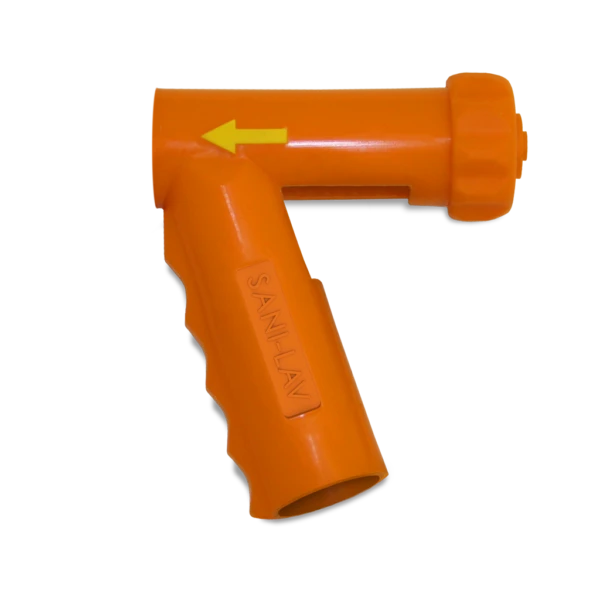 Spray Nozzle, Rubber, Orange, 5 1/4 Inch Overall Length