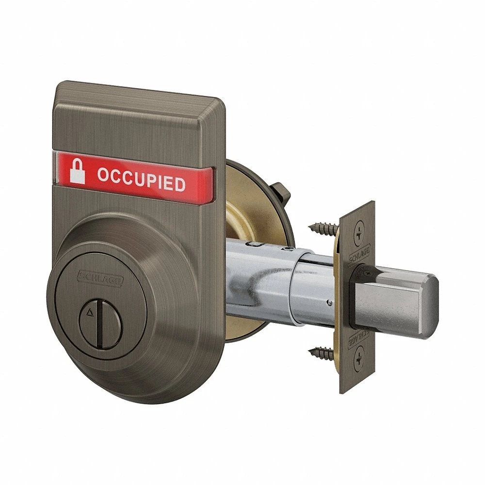 Deadbolt Locks, Cylindrical, SFIC, 1 7/8 Inch Door Thick - Max, Locked/Unlocked