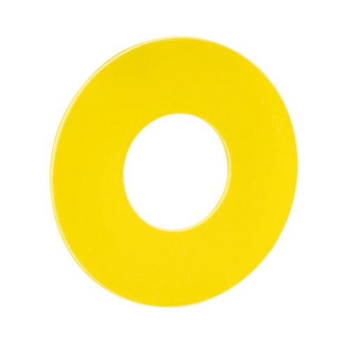 SCHMERSAL MDP-8.1 Legend Plate, Thermoplastic, Round, Yellow Field, Yellow Background | CV7RGV