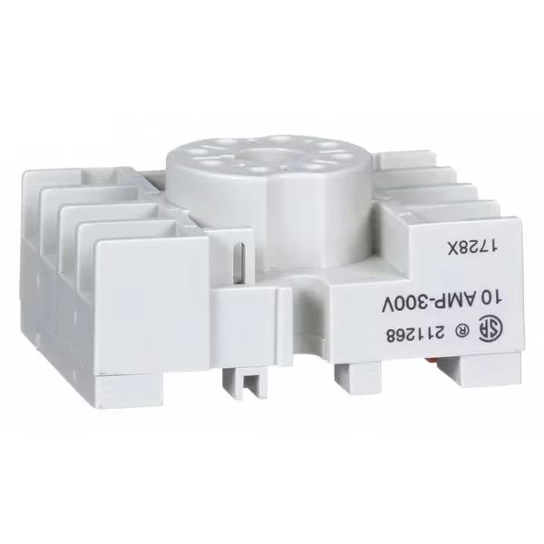 Relay Socket, Standrd, Octal, 8 Pin, 2.40 Inch L