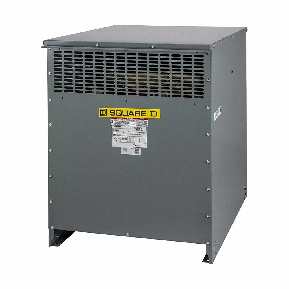 Dry Type Power Distribution Transformer, 600V AC, 120V AC/208V AC Wye, 2, Floor