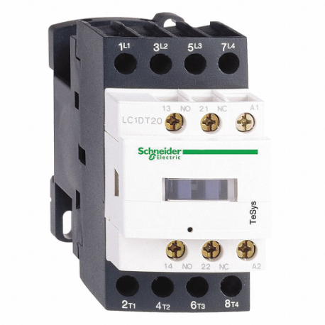 SCHNEIDER ELECTRIC LC1D128G7 Iec Magnetic Contactor, 120 VAC Coil Volts, 12 A | CU2BMY 48N835