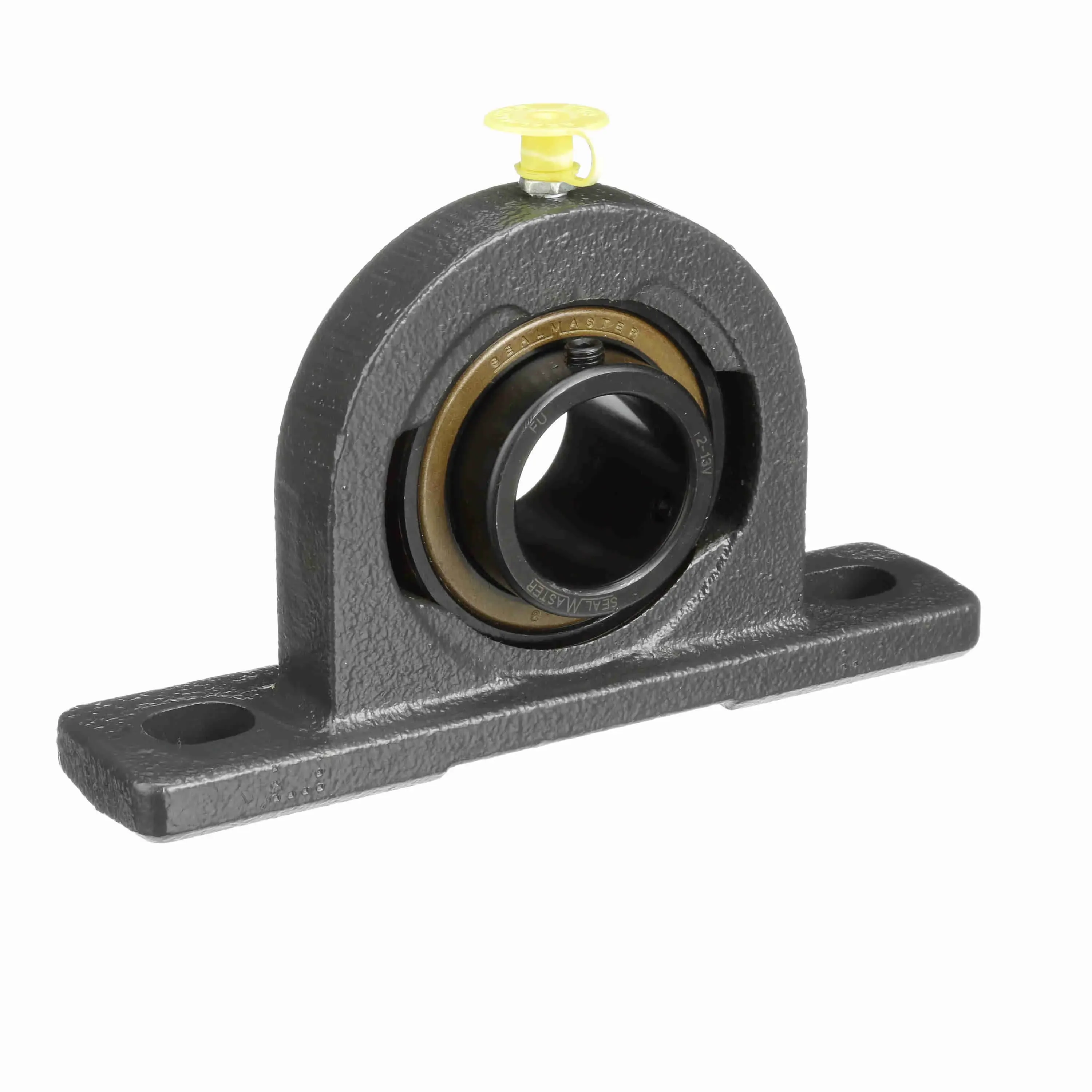 Pillow Block Ball Bearing, 1.875 Inch, 2 Bolt, Black Oxided, Lock