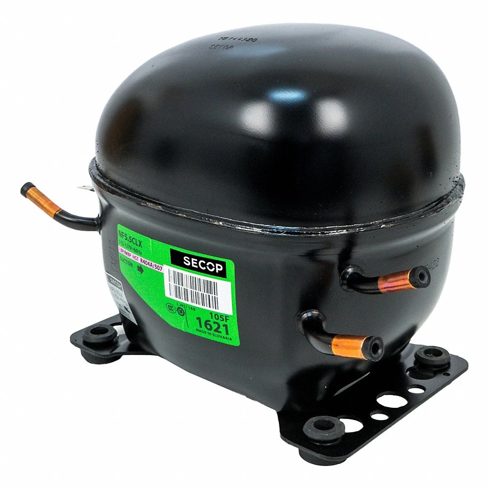 Compressor, Reciprocating, 2,209 BtuH Cooling, 1/4 HP, 1/4 Inch Connection Size