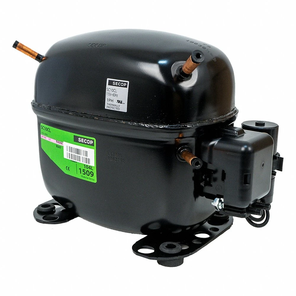 Compressor, Reciprocating, 3,096 BtuH Cooling, 1/2 HP, 1/4 Inch Connection Size