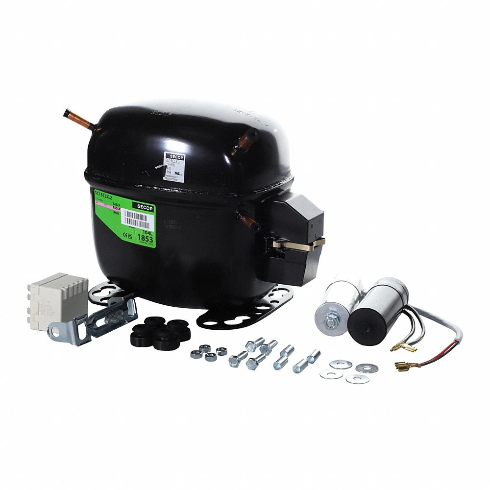 Compressor, Reciprocating, 3000 BtuH Cooling, 3/4 HP, 1/4 Inch Connection Size