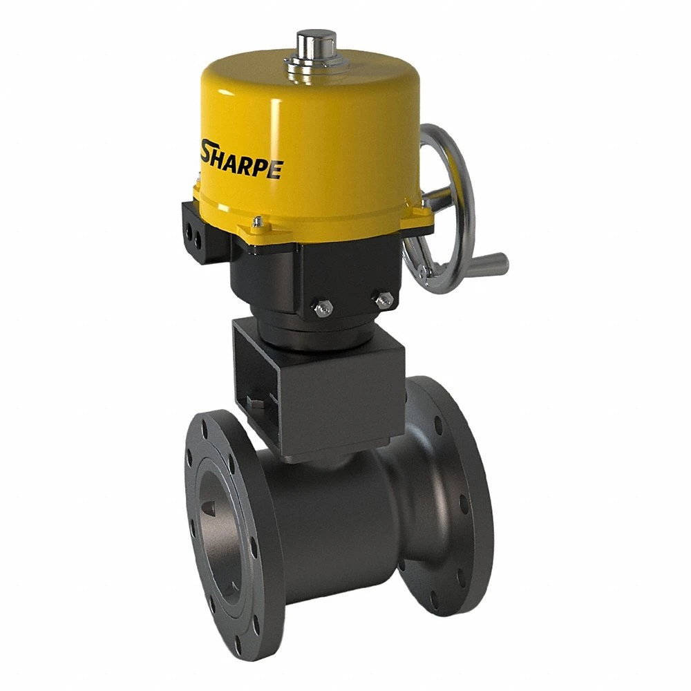 Electrically Actuated Two-Way Ball Valve, 3 Inch, Carbon Steel, 120V, Flange x Flange
