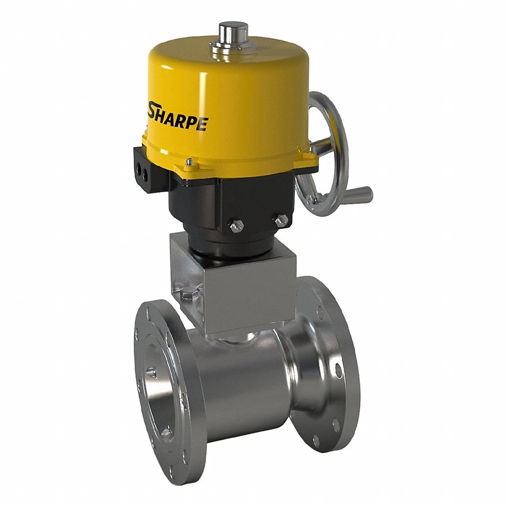 Electrically Actuated Two-Way Ball Valve, 4 Inch, CF8M Stainless Steel, 120V, One-Piece