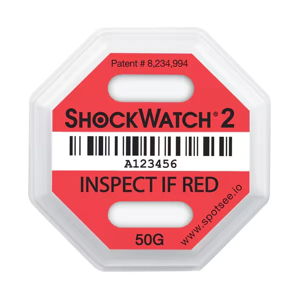 50G 2 Indicators, 3 3/4 Inch x 3 3/4 Inch Size, Red, PK 50