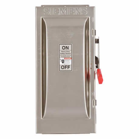 SIEMENS HNF363S Safety Switch, Non-Fusible, 100 A, Three Phase, 600 Vac, 304 Stainless Steel | CU2WMK 20RC38