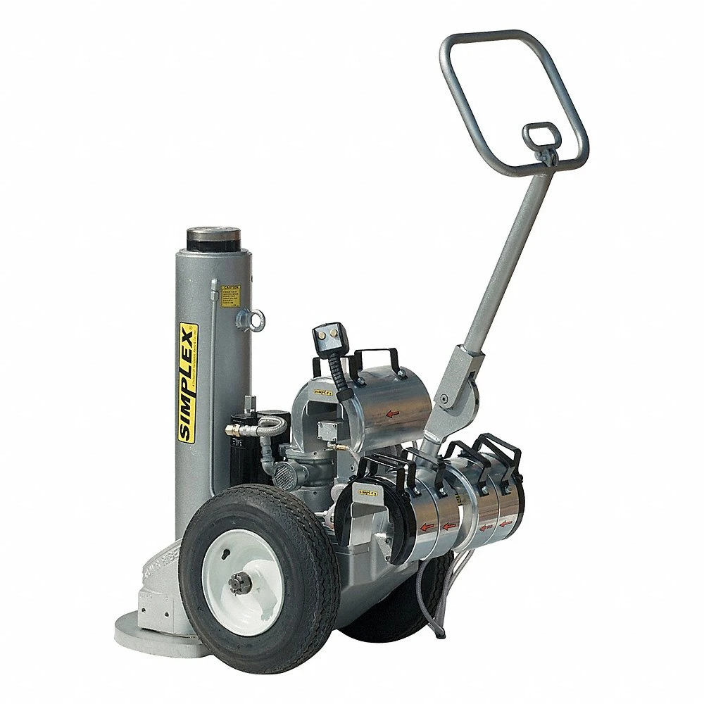 Lifting Jack, Steel, Air Pump, 200 ton Load Capacity, 1 Inch Min Lift, 37 Inch Max Lift