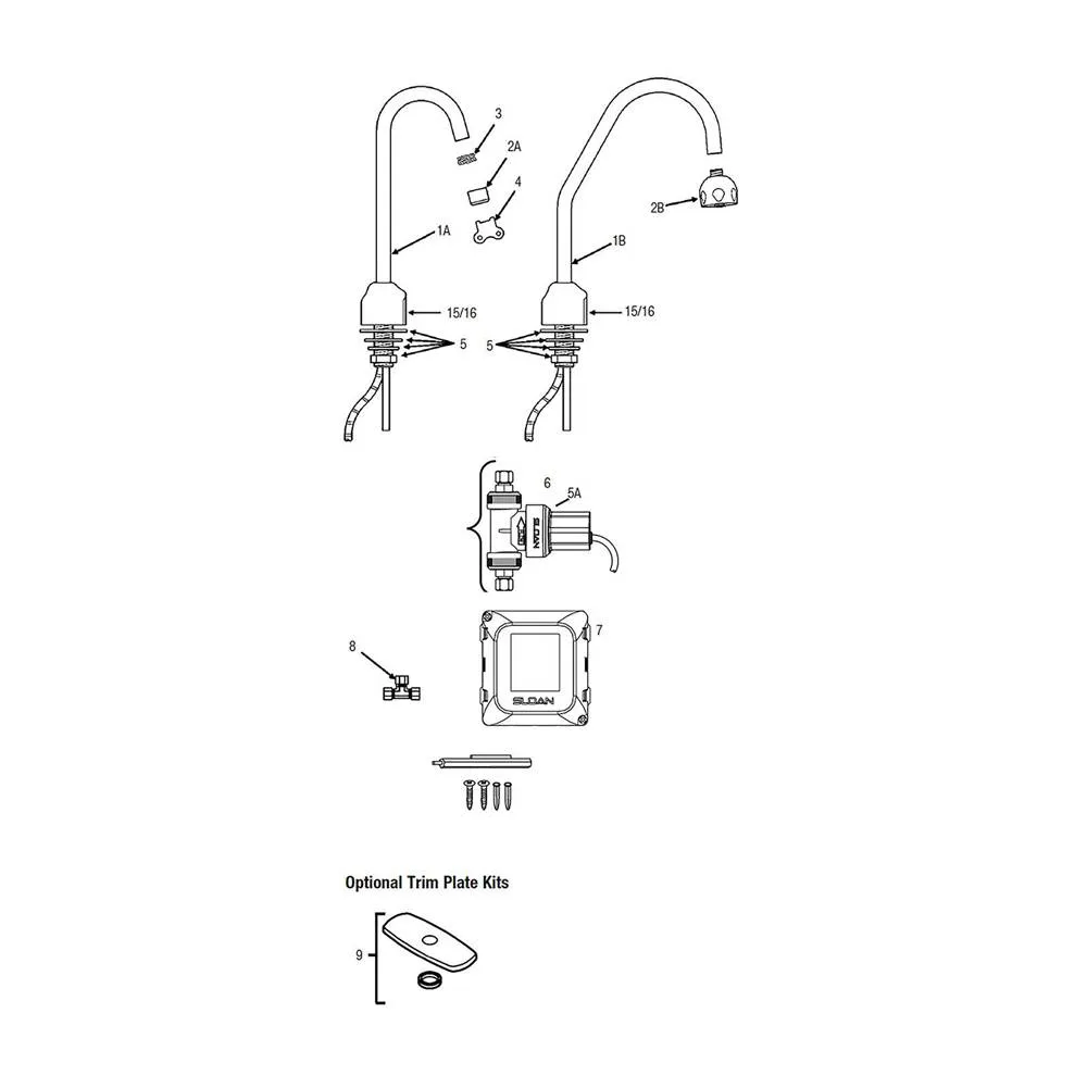 Robinetterie de salle de bain SLOAN