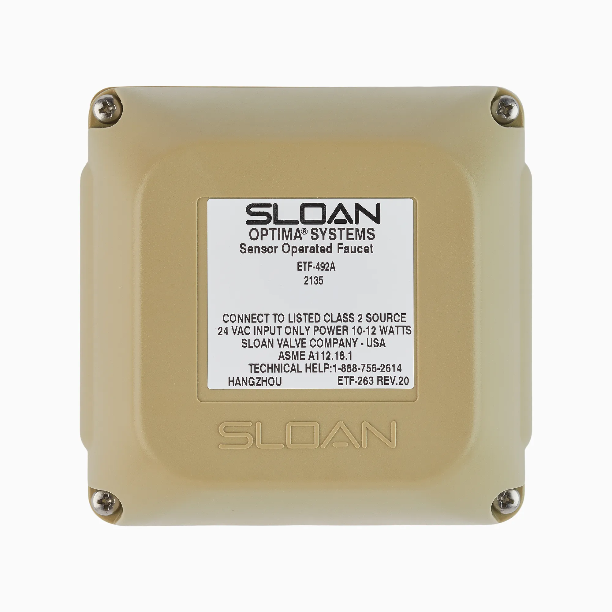 SLOAN 3365003 Splash Proof Junction Box | BQ2KLM