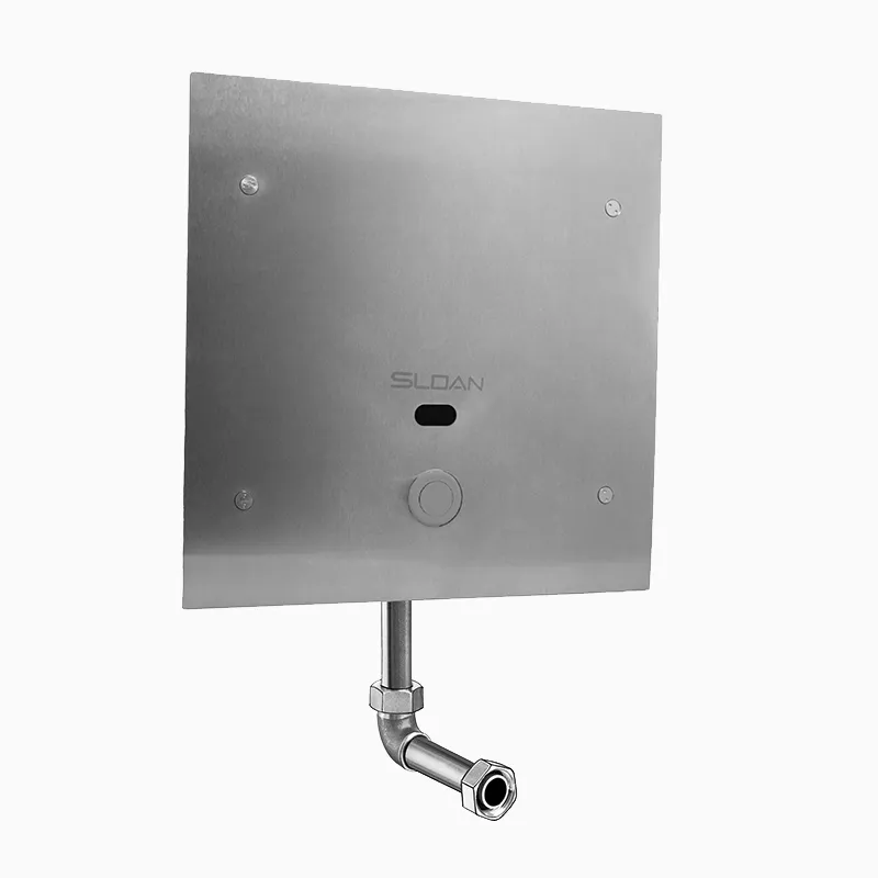 Urinal Flushometer, Sensor Hardwired, 0.125 gpf, RB Finish, Rear Spud, Single Flush
