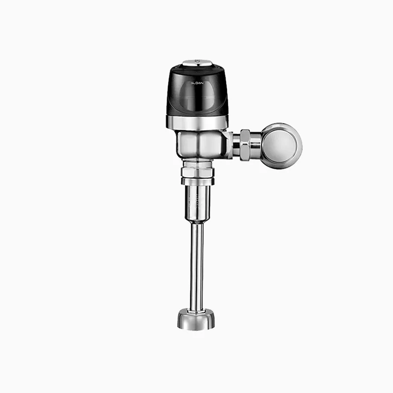 Sensor Urinal Flushometer, 0.25 gpf, PC Finish, Top Spud, Single Flush, Battery