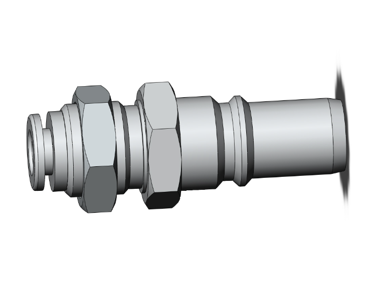 SMC VALVES KK4P-06E Fitting, 6 mm | AL9TDZ