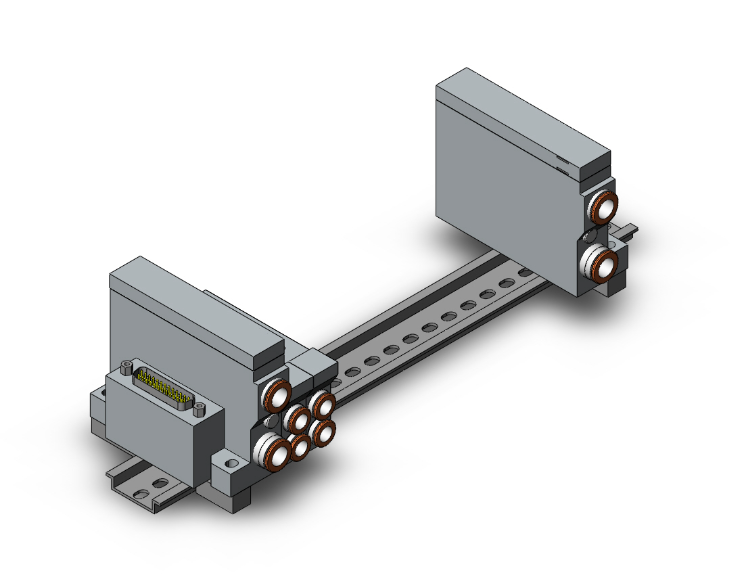 SMC VALVES VV5Q21-12C8FU0-D Manifold Assembly, 12 Station | AM9QXD