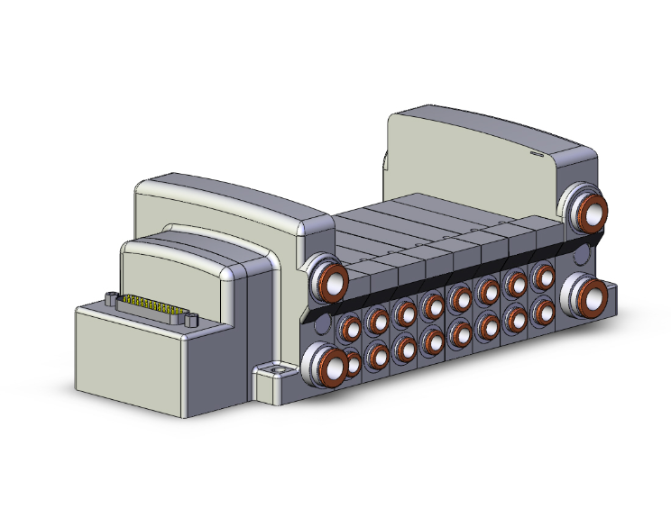 SMC VALVES VV5QC21-08N7FD0 Valve Manifold, 5 Inch Port Size | AM9QZQ