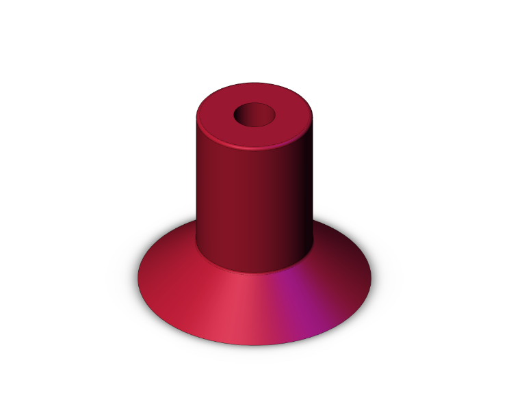 SMC VALVES ZP13UTS Vacuum Pad, Pad Size 10-25 | AL4DLA