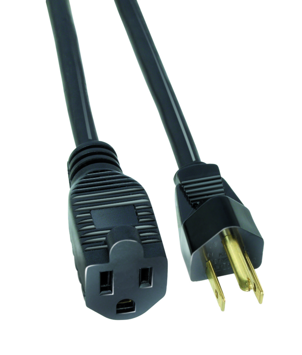 Outdoor Extension Cord, 10 Feet, Black