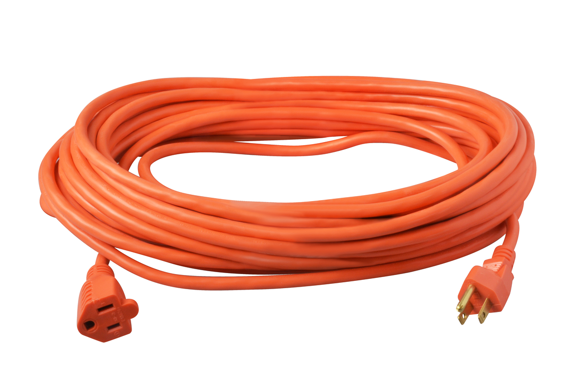 Outdoor Extension Cord, 50 Feet, Orange