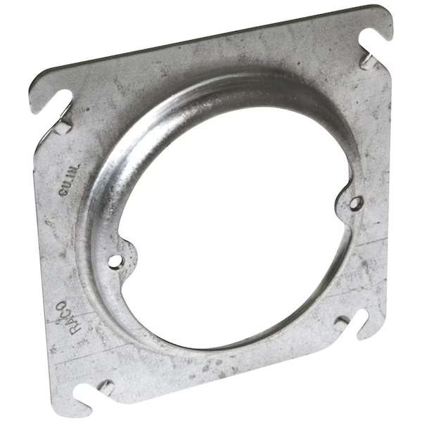 Open 2 3/4 Inch On Center Square Raised Cover, 4 x 4 Inch Size