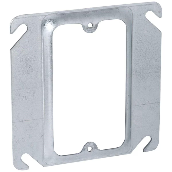 Square Raised Cover, 1 Device Combination, 4 x 4 Inch Size