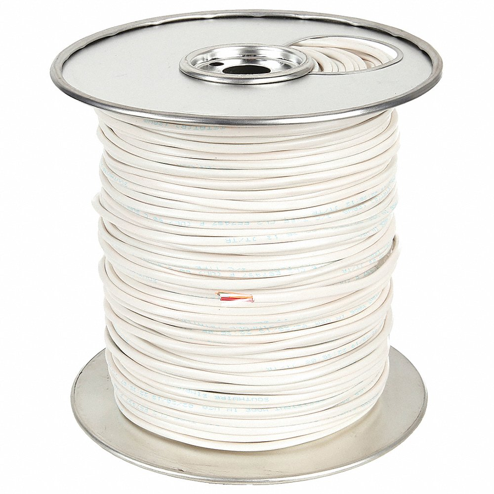 Thermostat Wire, 18 AWG Wire Size, 3 Conductors, 500 ft Length, Non-plenum
